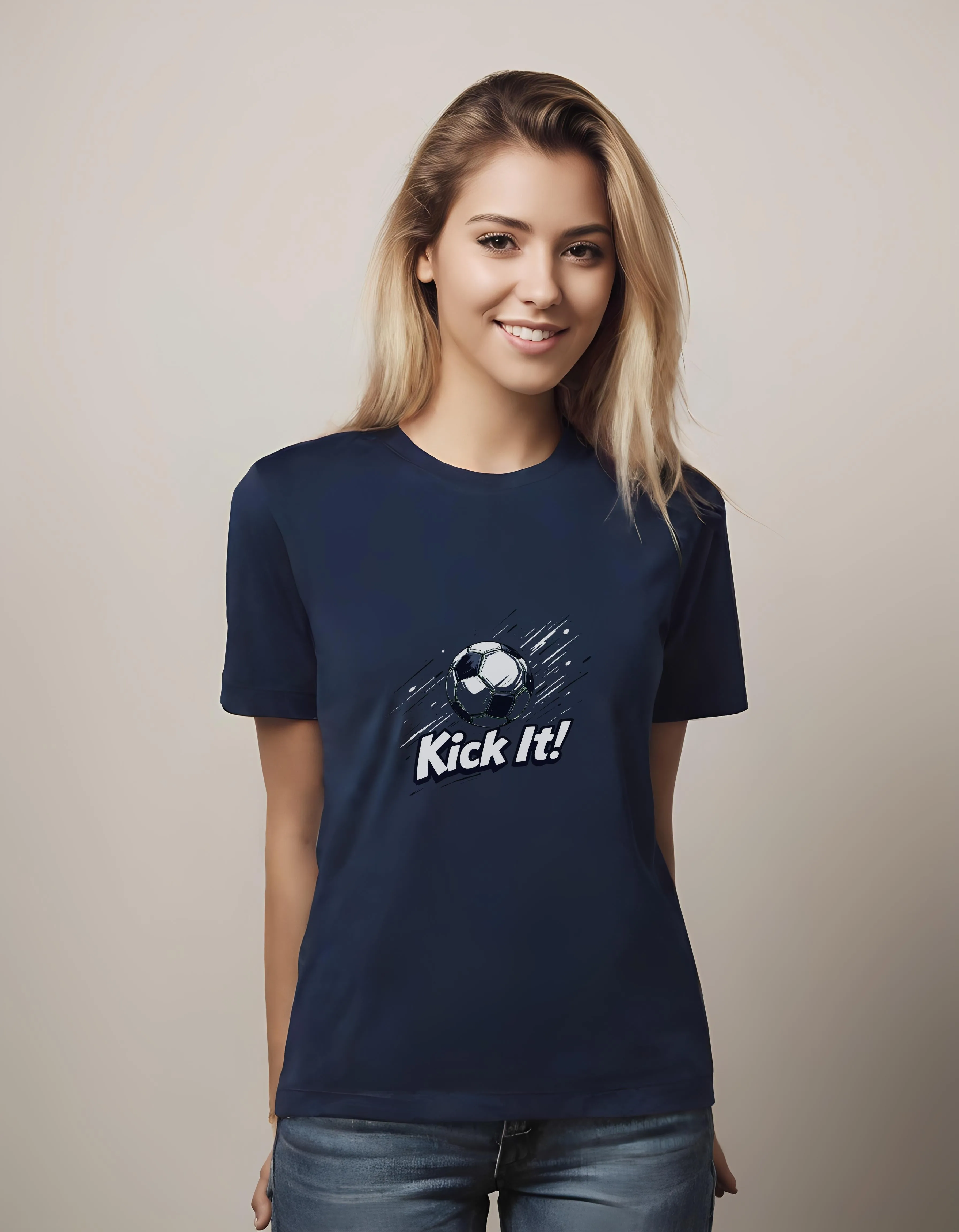 Dynamic Soccer Ball Kick It Design | Classic T-Shirt (Unisex)