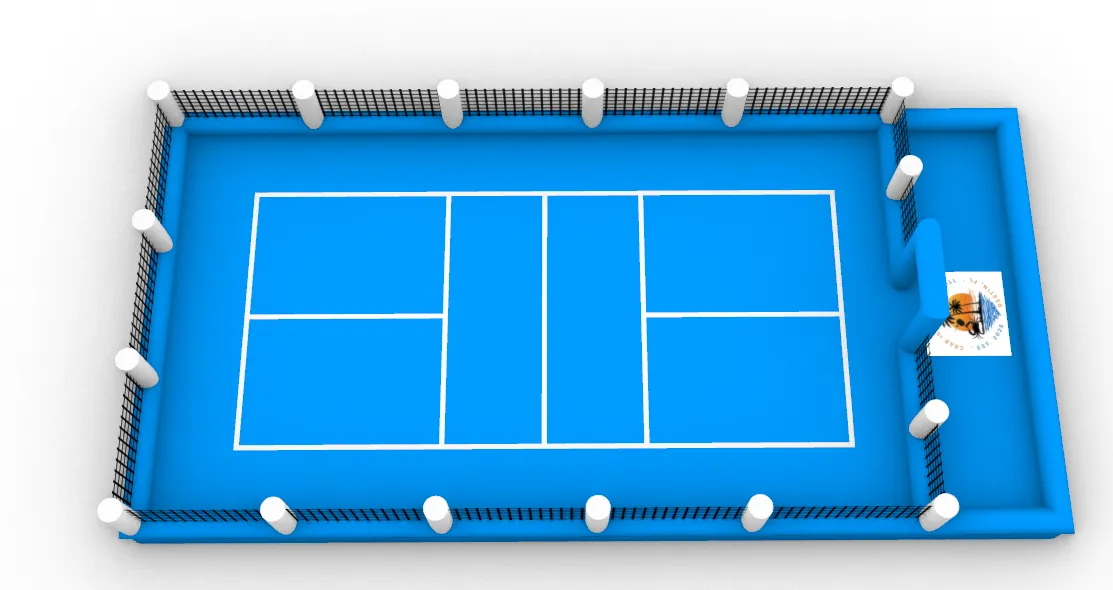 Floating Inflatable Pickleball Tennis Court - Custom Option