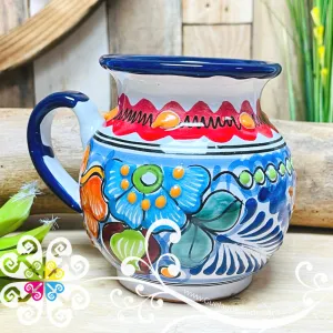 Floral Multicolor Talavera Ponchera Mug - Single Talavera Mug