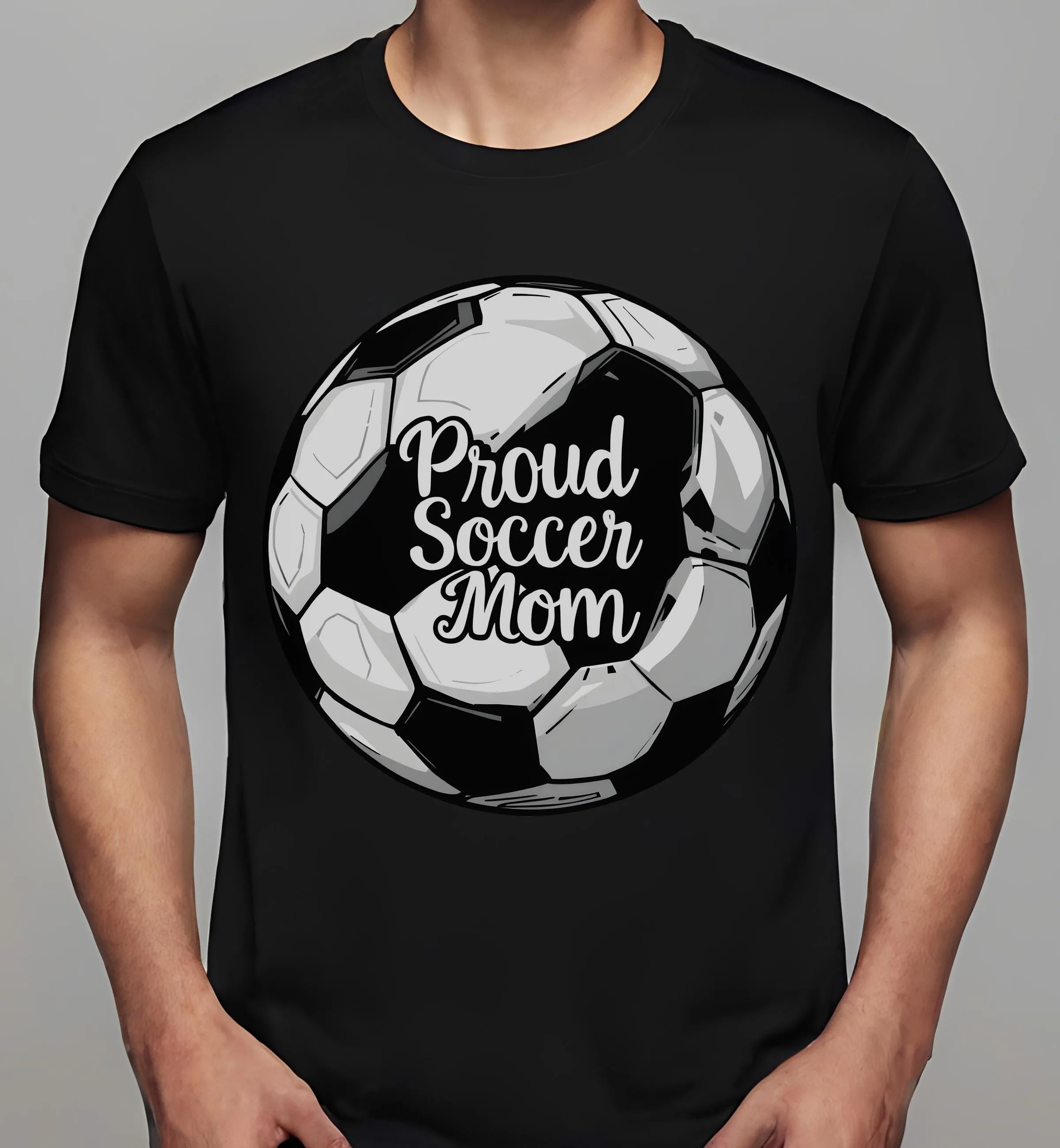 football mom shirts: Proud Soccer Mom Design | Classic T-Shirt (Unisex)