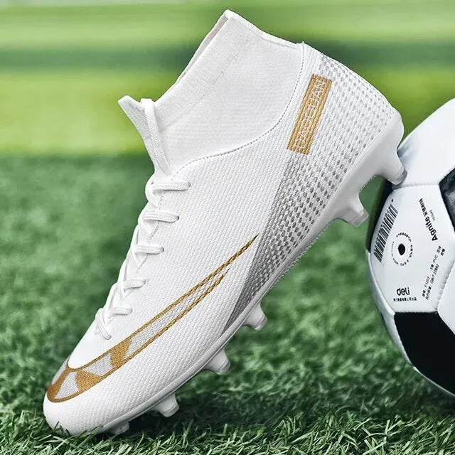 Football Shoes Futsal Training High Cut Soccer Shoes Outdoor Sneaker