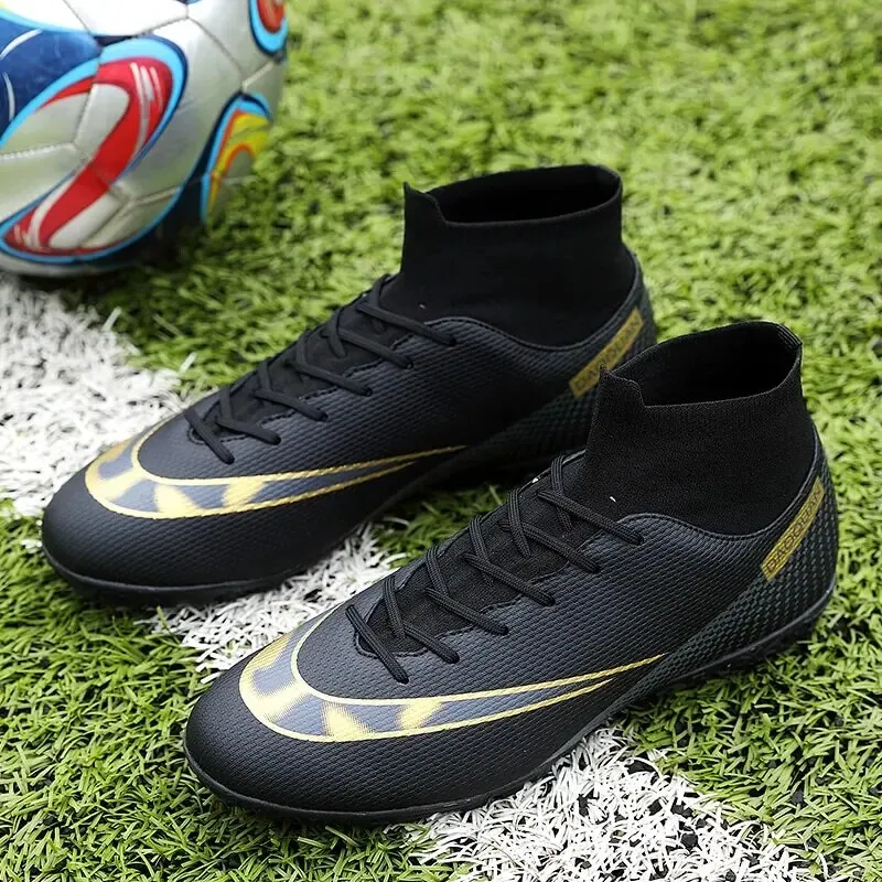 Football Shoes Futsal Training High Cut Soccer Shoes Outdoor Sneaker