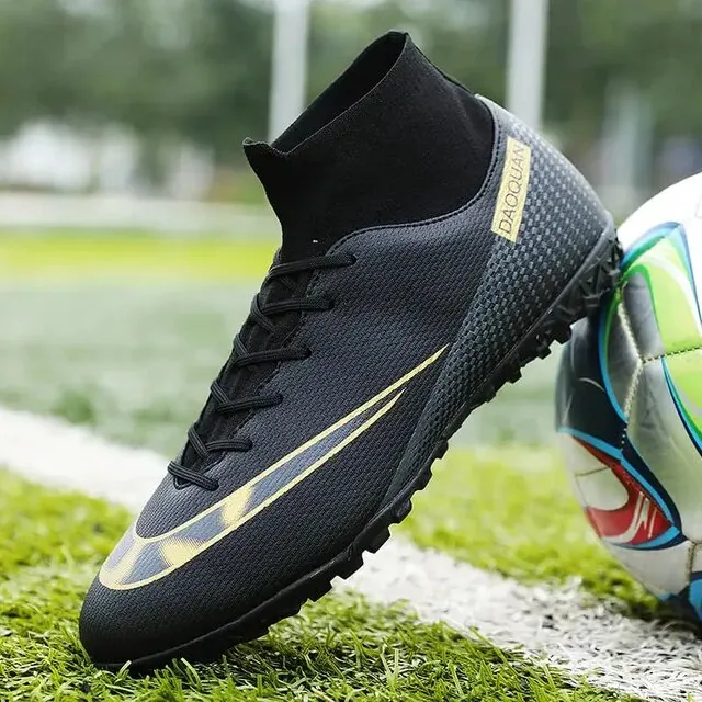 Football Shoes Futsal Training High Cut Soccer Shoes Outdoor Sneaker