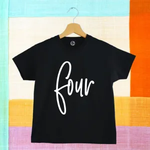 Four | 4th Birthday T-Shirt for Kids