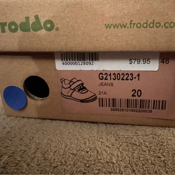 Froddo shoes size 20 euro toddler shoe
