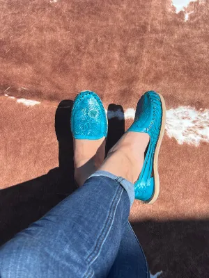 Griselda Turquoise Huaraches