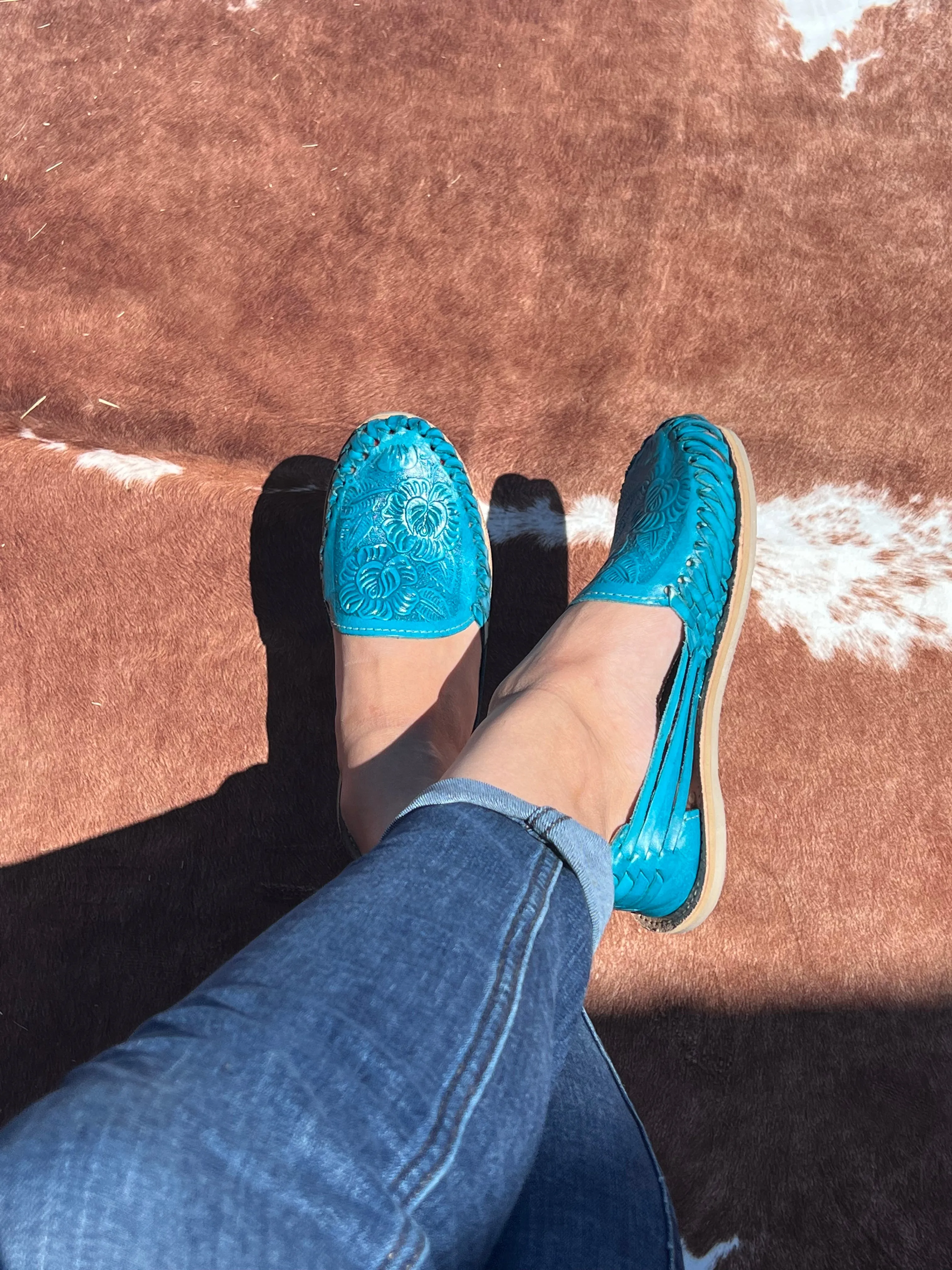 Griselda Turquoise Huaraches
