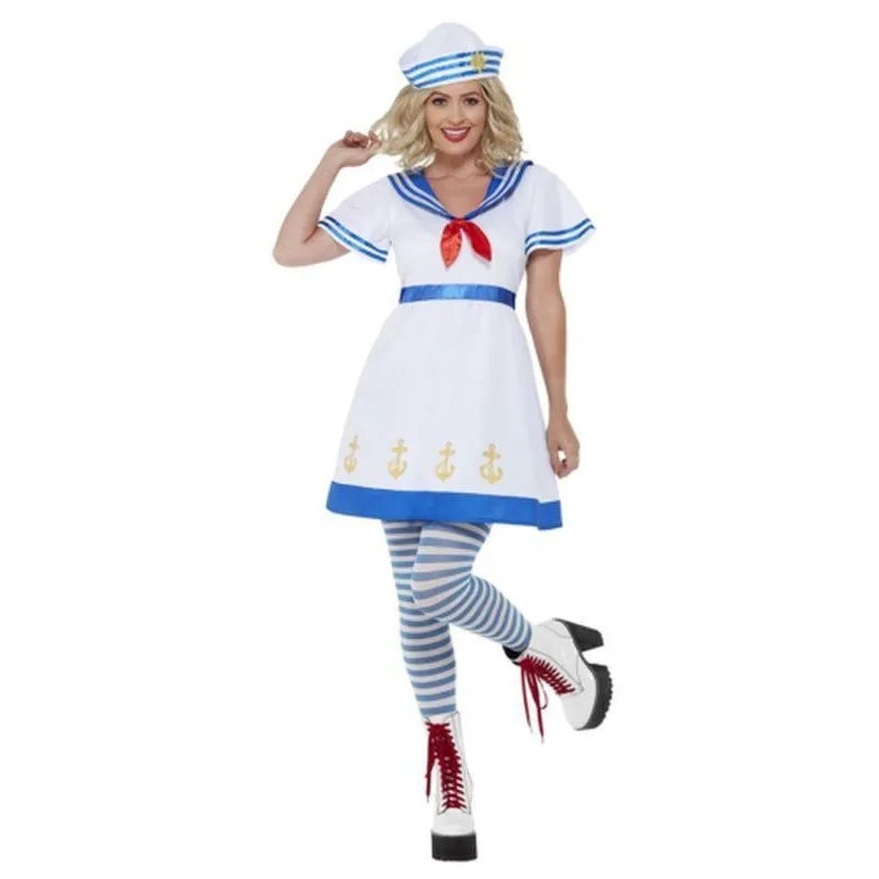 High Seas Sailor Costume, White, Female