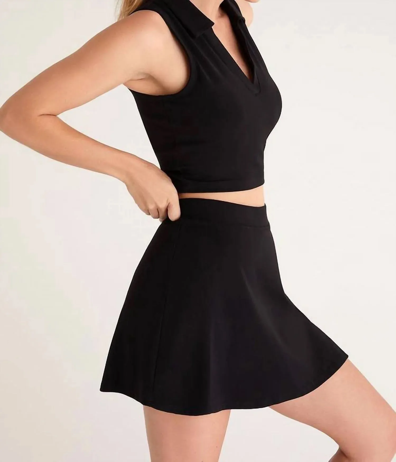 Hit The Court Skirt Black