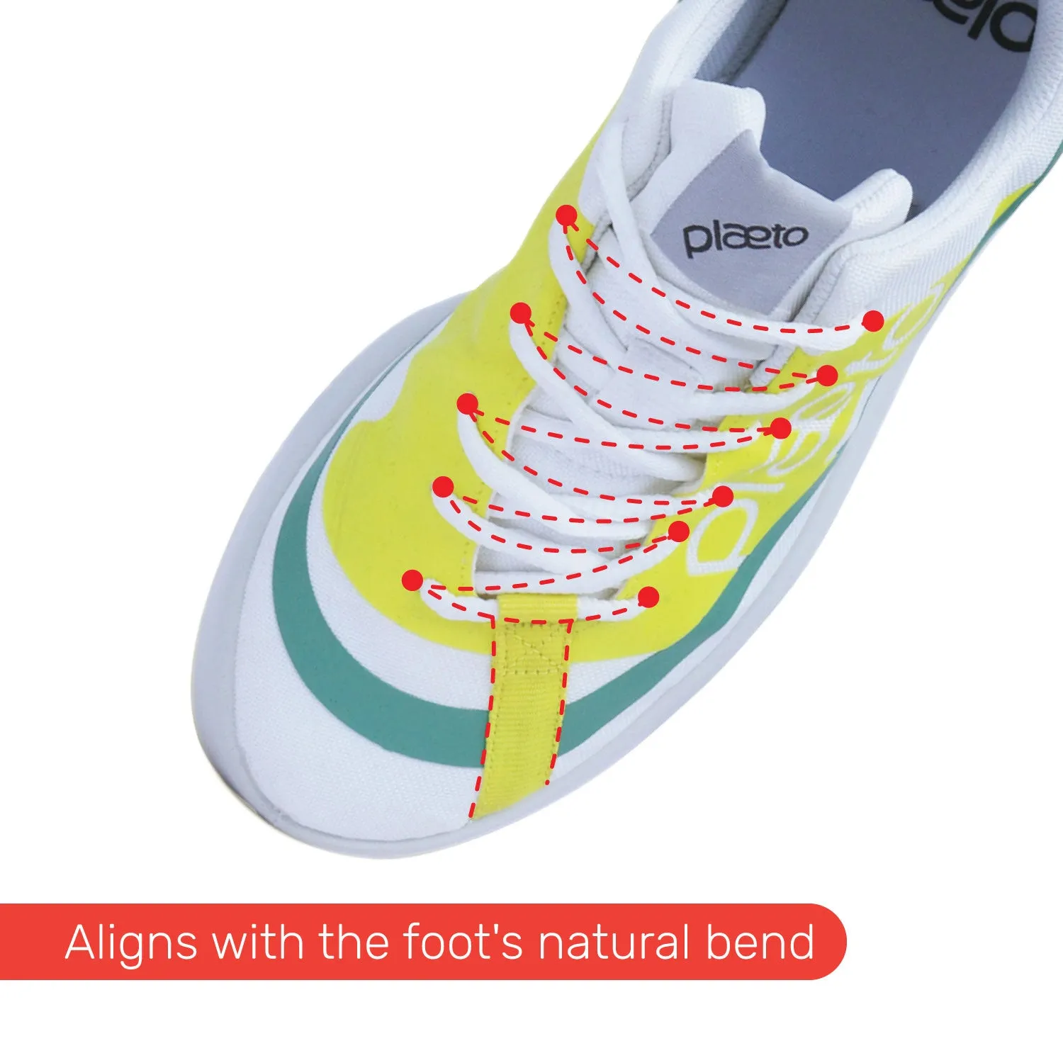 Ignite Men's Sports Shoes - White / Yellow