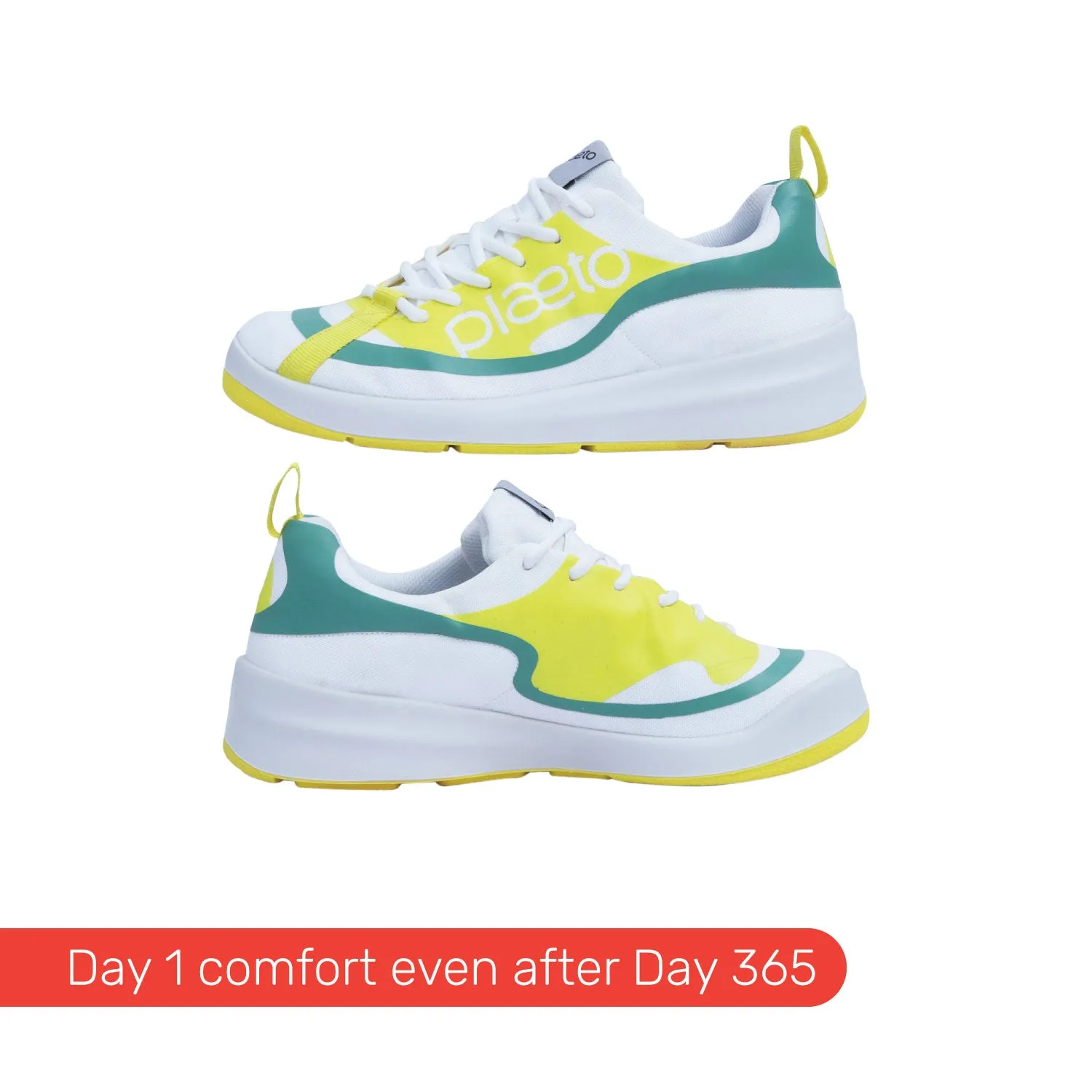 Ignite Men's Sports Shoes - White / Yellow