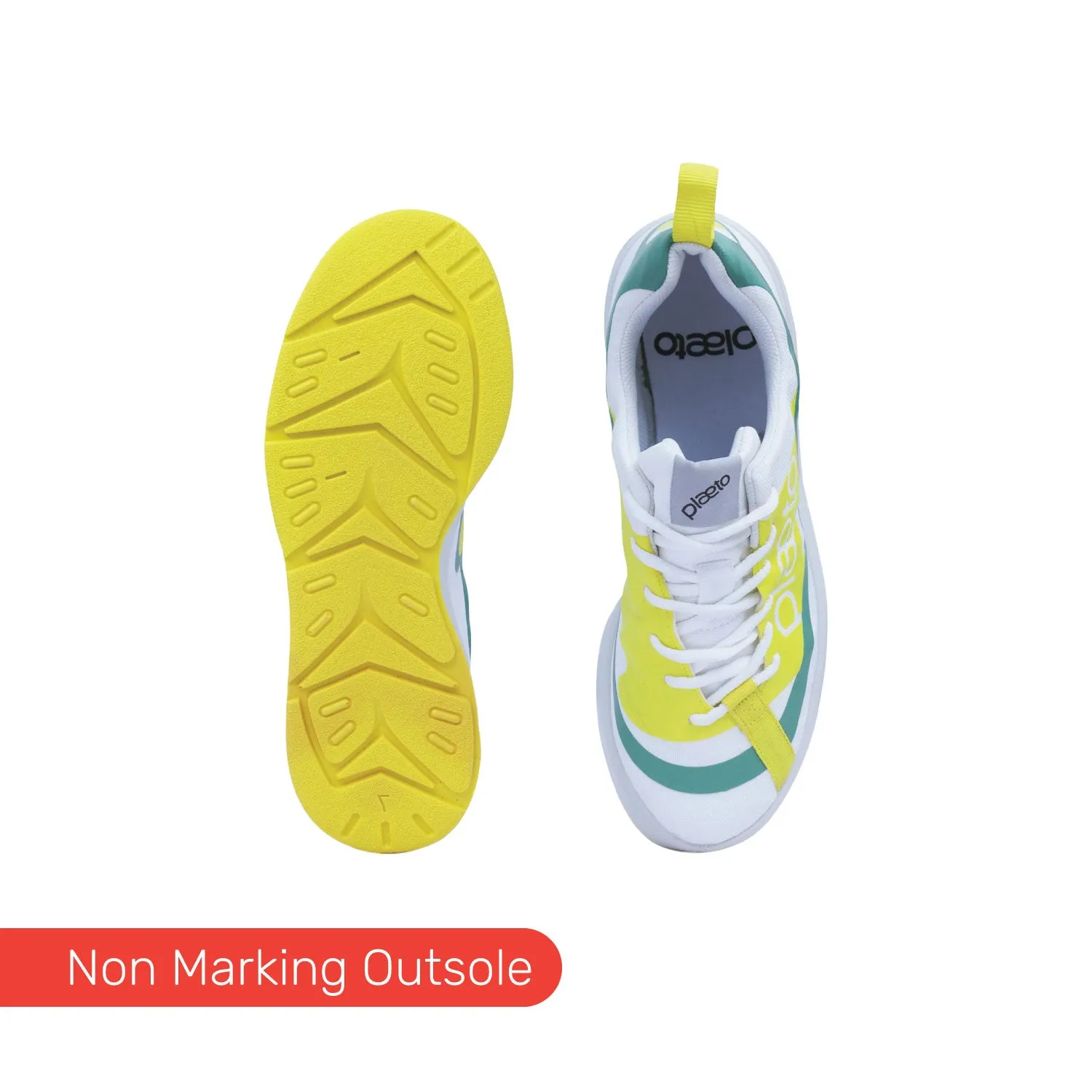 Ignite Men's Sports Shoes - White / Yellow