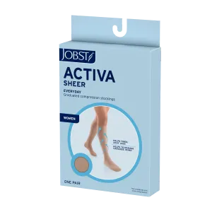 JOBST ACTIVA Sheer 20-30 mmHg Compression Socks Waist High