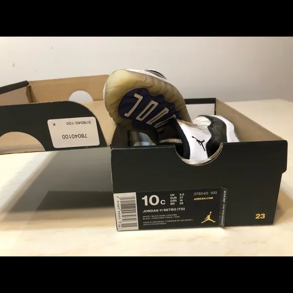 Jordan 11 Concord Size 10C Toddlers Shoes