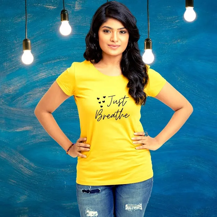 Just Breathe - Motivational & Meditation T-Shirt