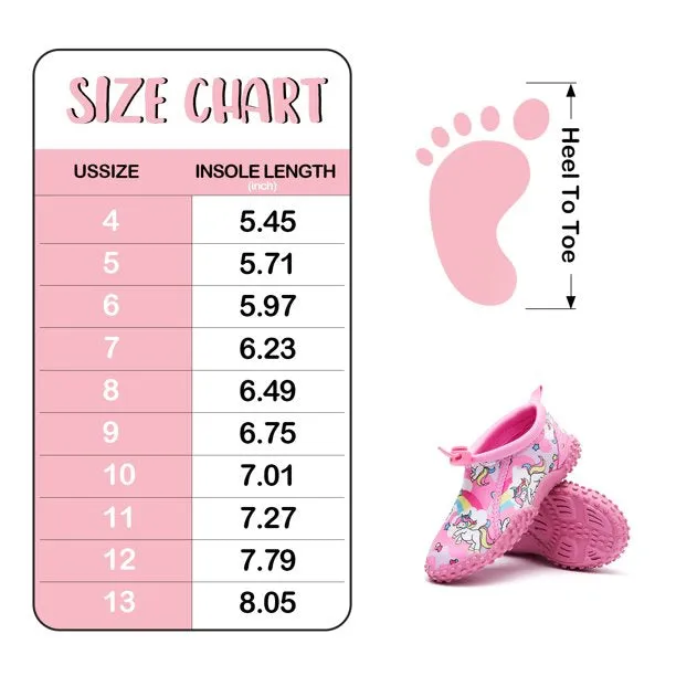 K KomForme Kids Beach Water Shoes Quick Dry Socks Barefoot Beach Sports Swim Pool