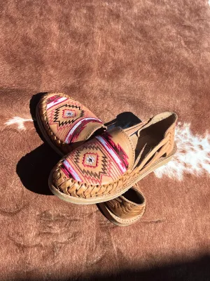 Kayla Pink Aztec Huaraches