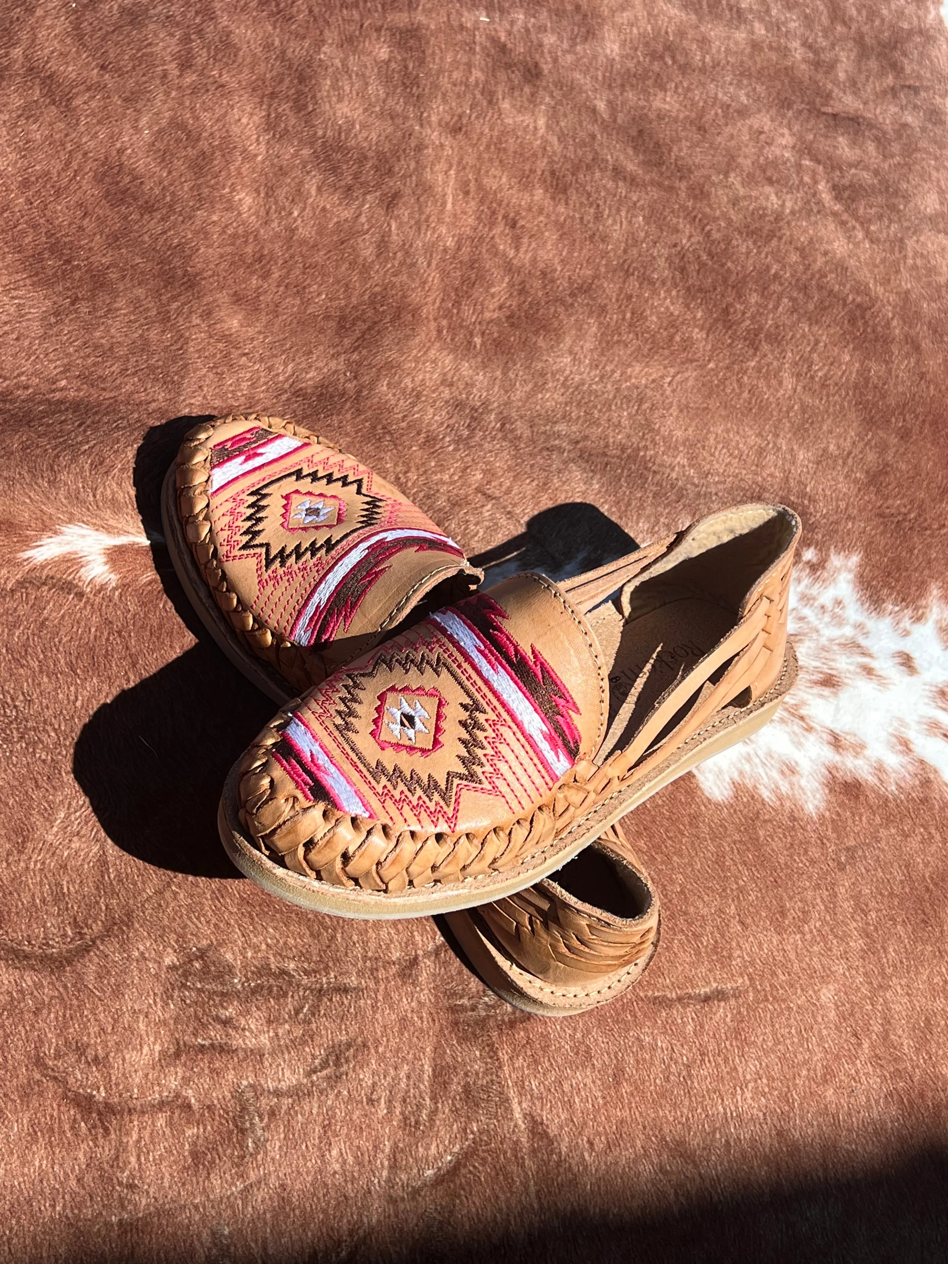 Kayla Pink Aztec Huaraches