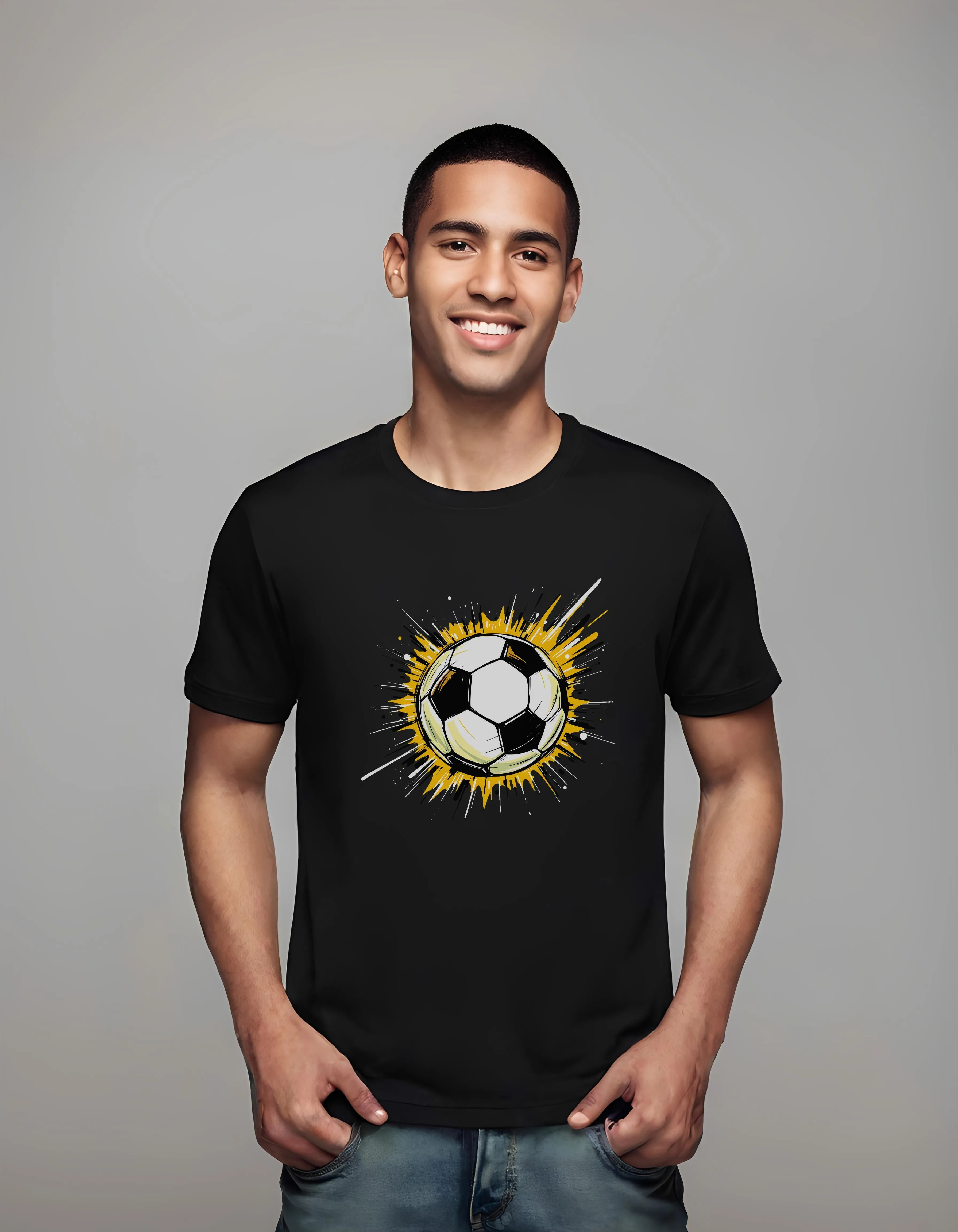 Kick it Up Soccer Ball Design | Classic T-Shirt (Unisex)