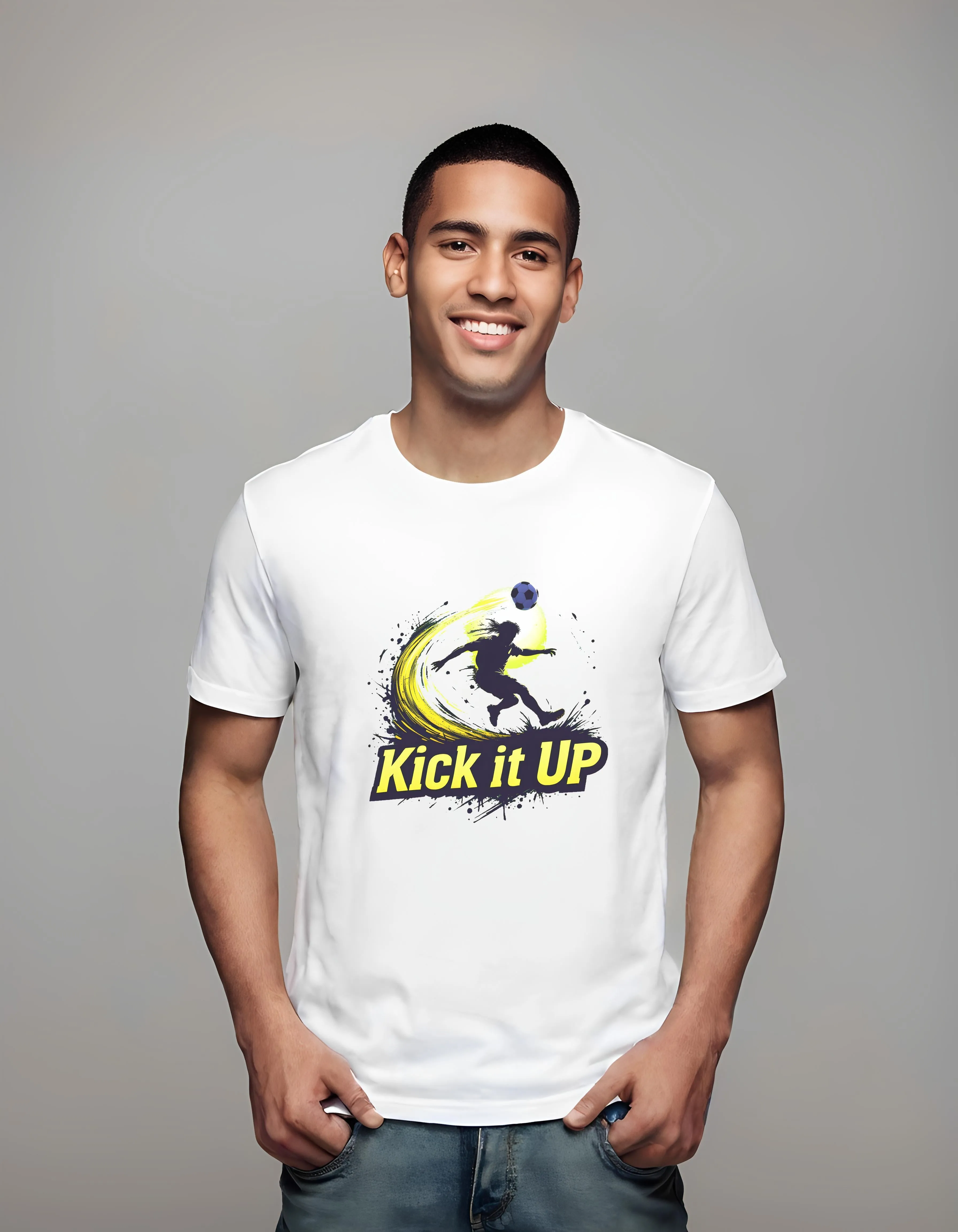 Kick it Up Soccer Design | Classic T-Shirt (Unisex)