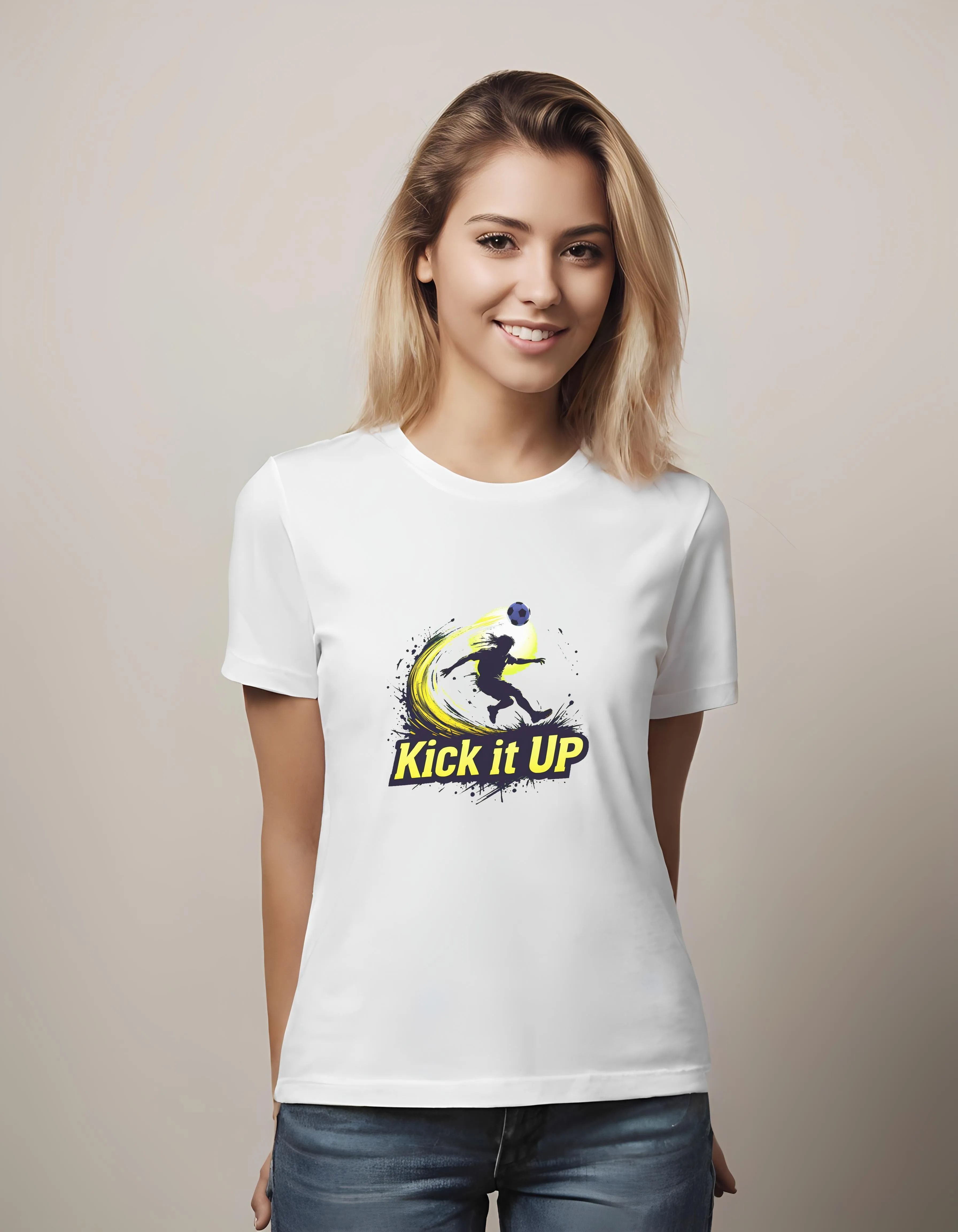 Kick it Up Soccer Design | Classic T-Shirt (Unisex)
