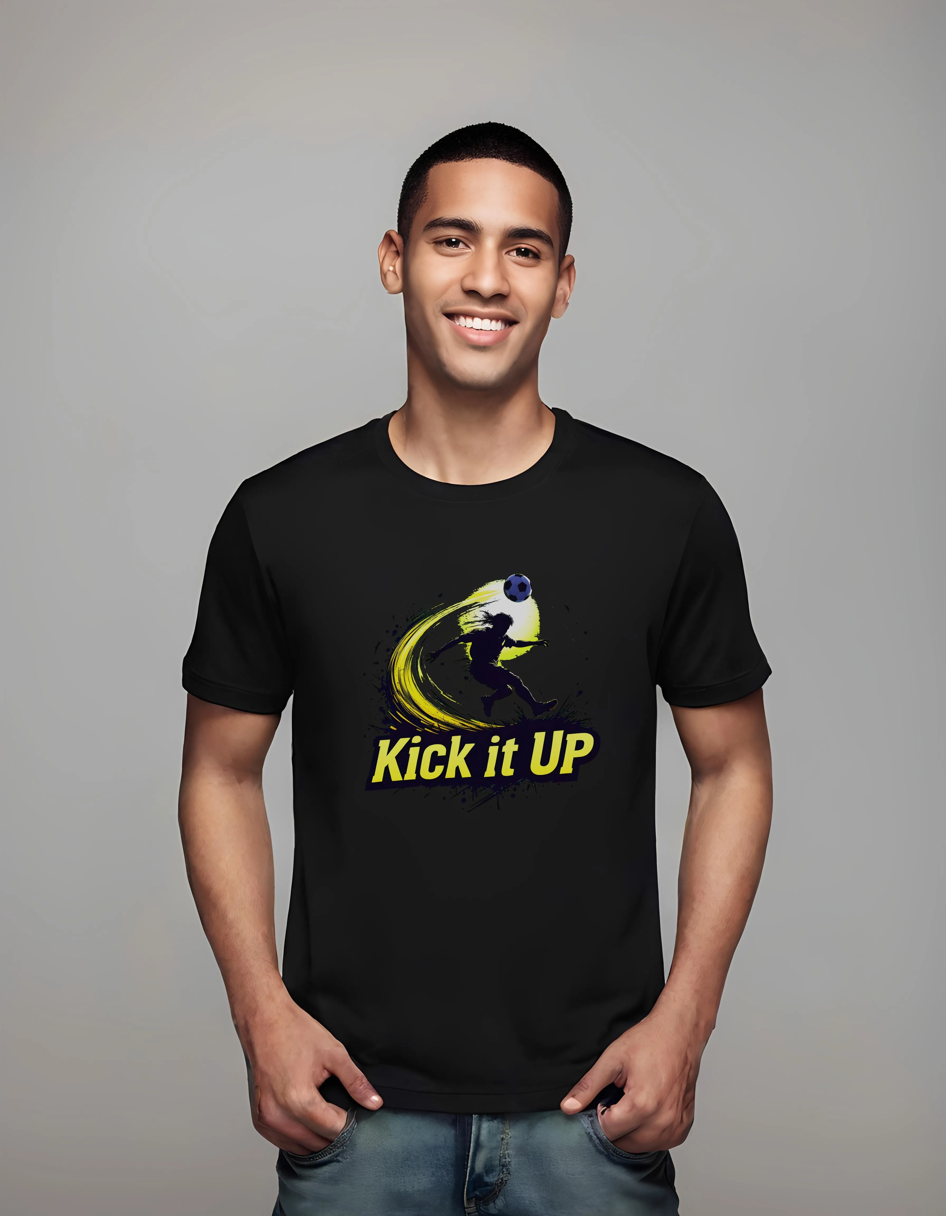 Kick it Up Soccer Design | Classic T-Shirt (Unisex)