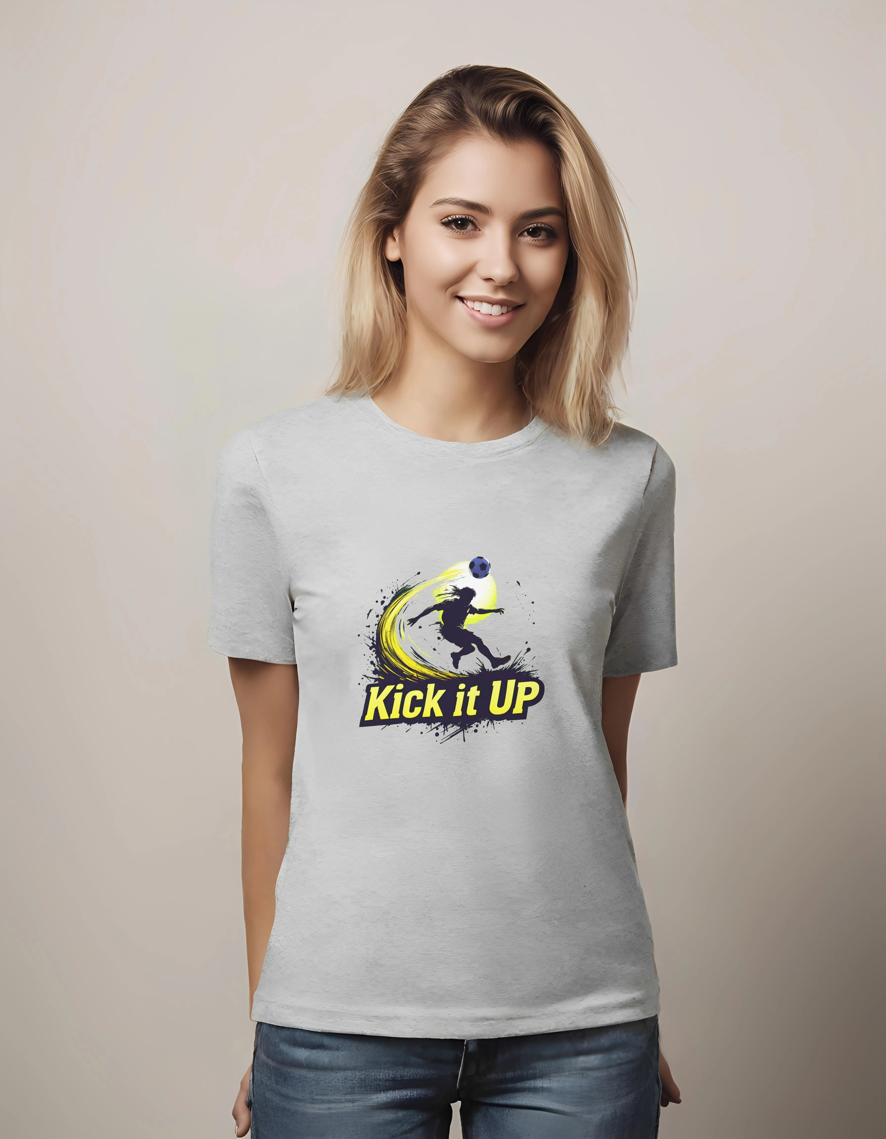 Kick it Up Soccer Design | Classic T-Shirt (Unisex)