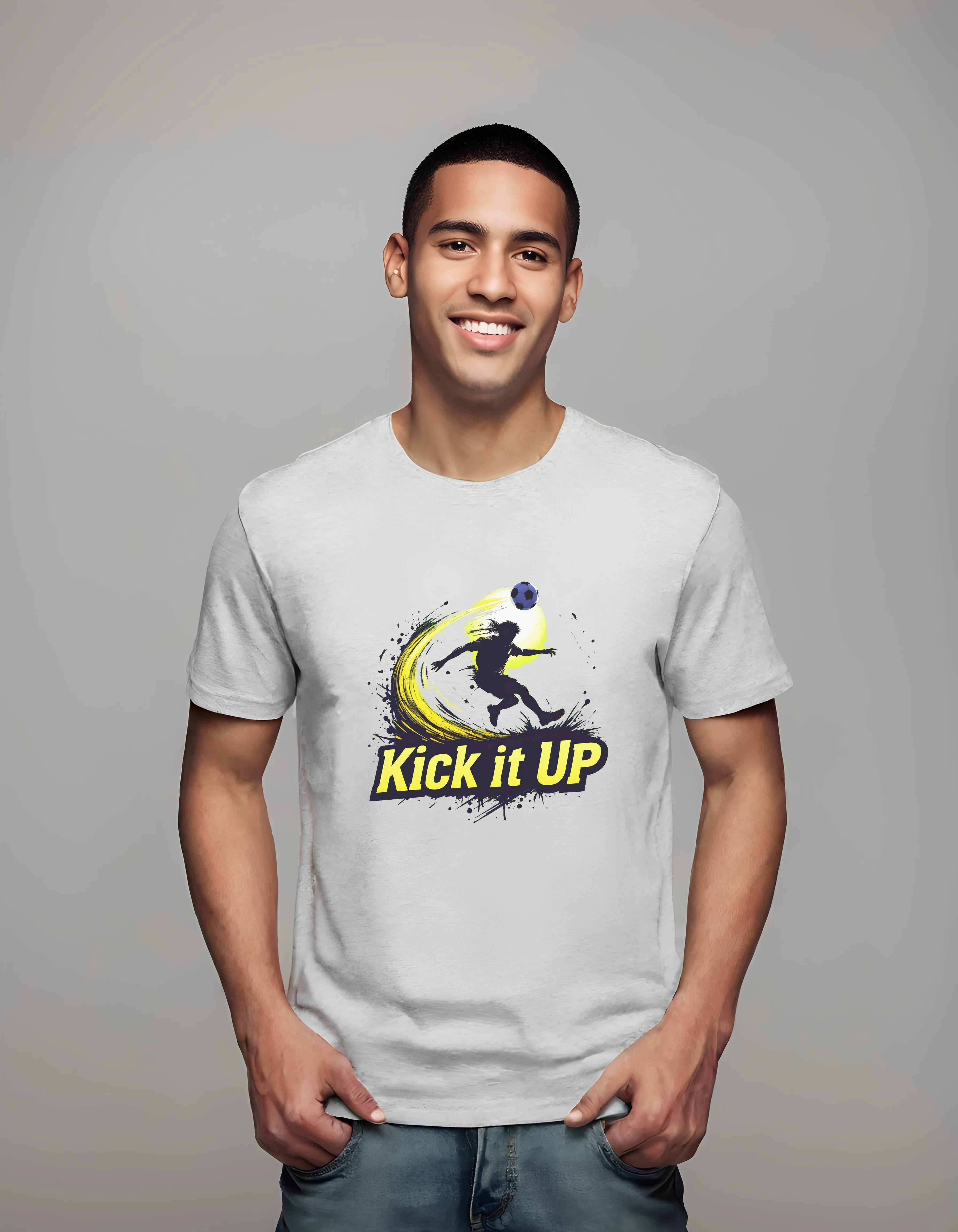 Kick it Up Soccer Design | Classic T-Shirt (Unisex)