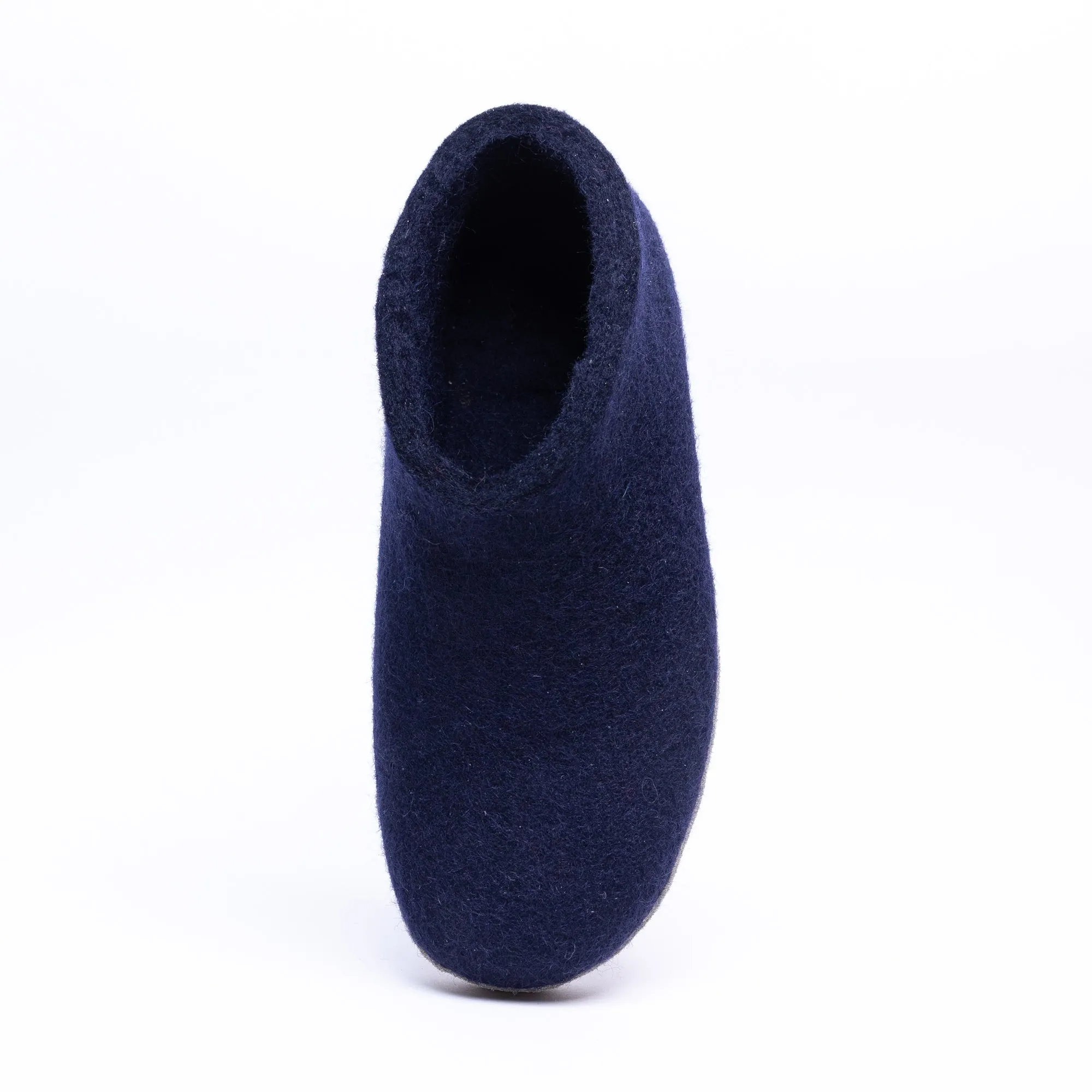 KUUMA – Navy Wool Felt Ankle Boots for Men Handmade, Soft, Non-Slip