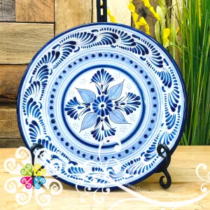 Large Blue Talavera Tray - Single Talavera Plate
