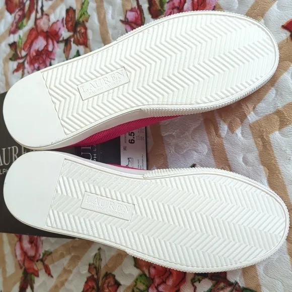 Lauren Ralph Lauren girl's Jaylin Pink shoes.