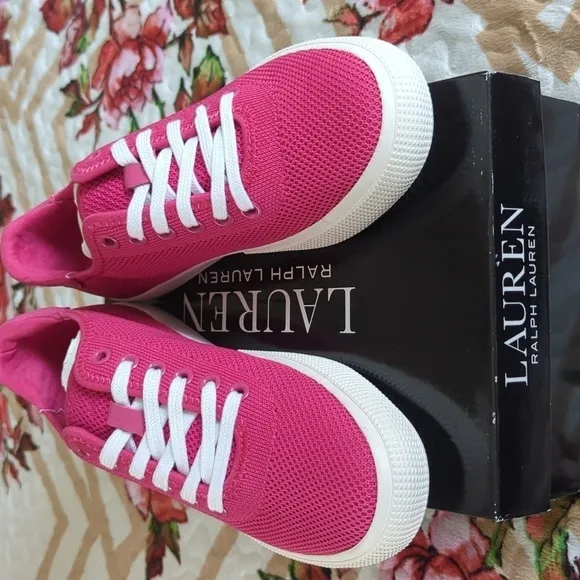 Lauren Ralph Lauren girl's Jaylin Pink shoes.