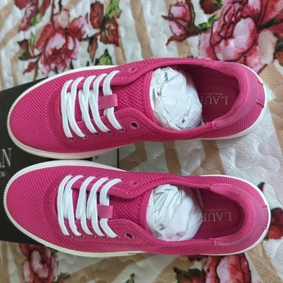 Lauren Ralph Lauren girl's Jaylin Pink shoes.