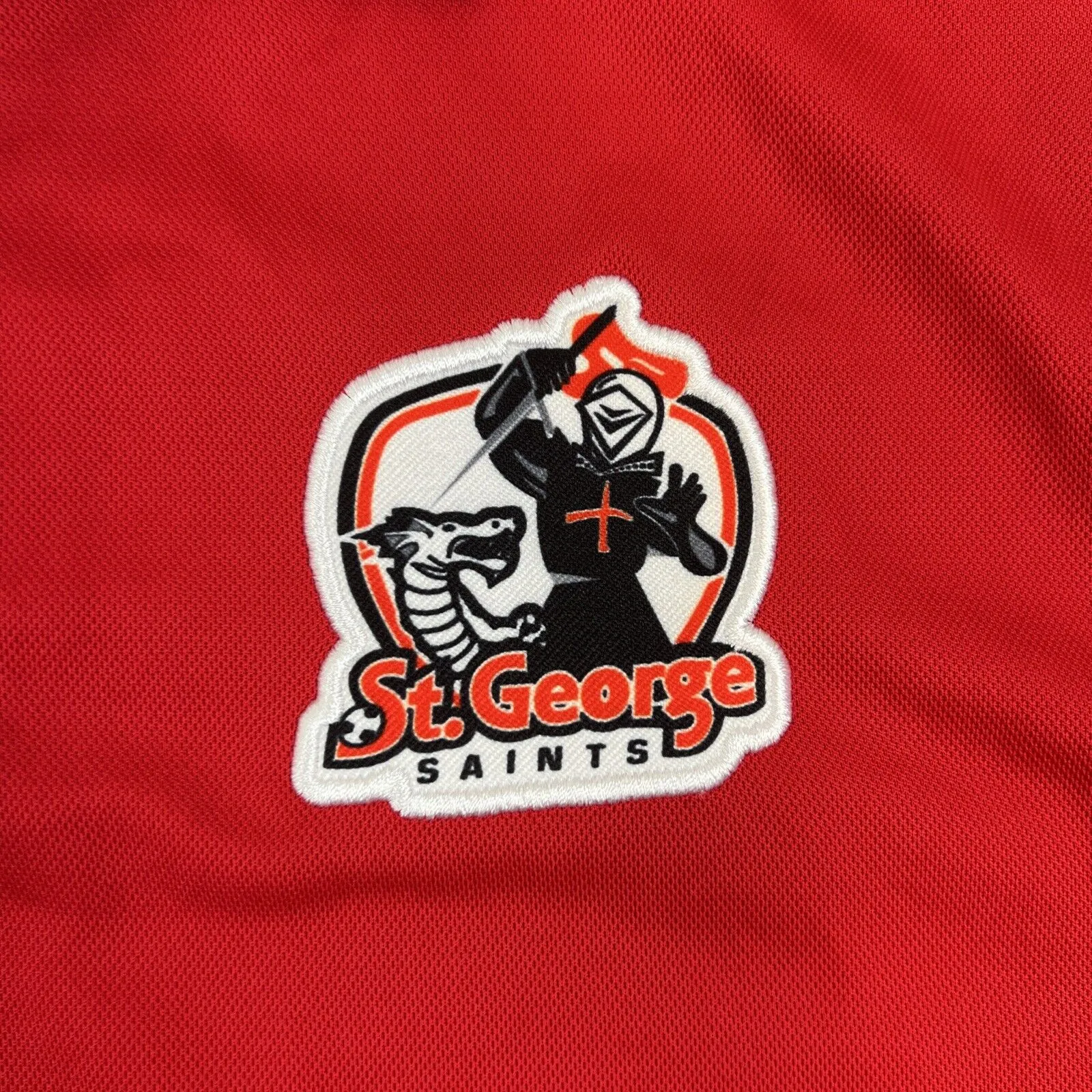 Legea Mens St George FC Saints Football Soccer Polo Shirt Size Small
