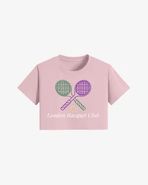London Racquet Club Wimbledon Crop Top - Pink