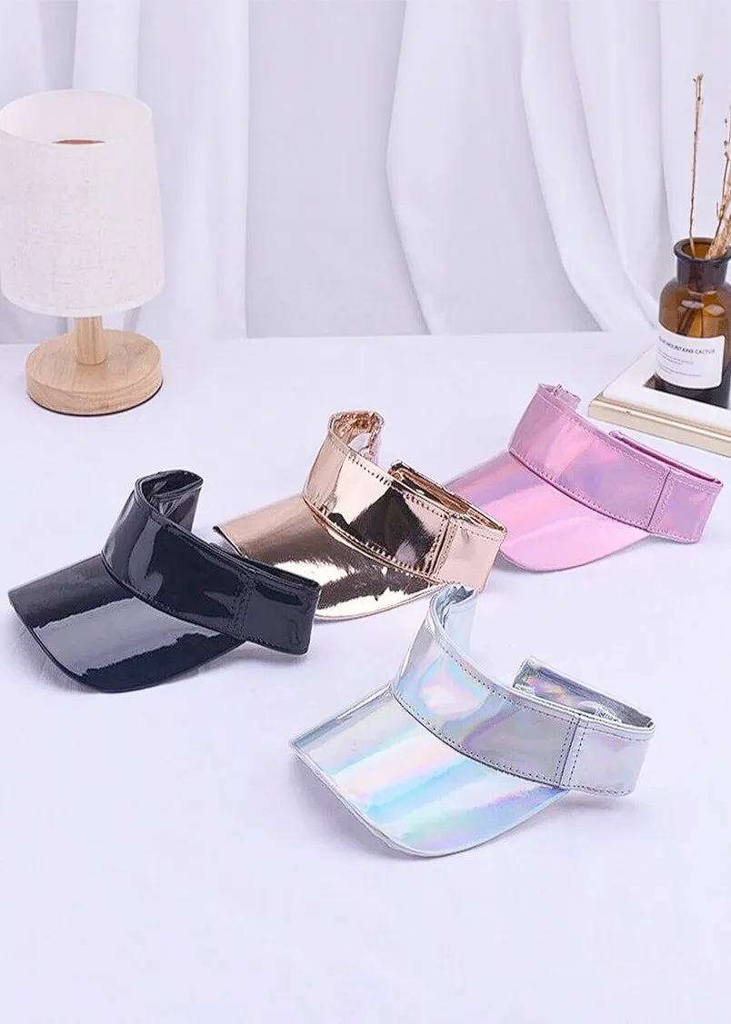 Love Holographic Visor Hats