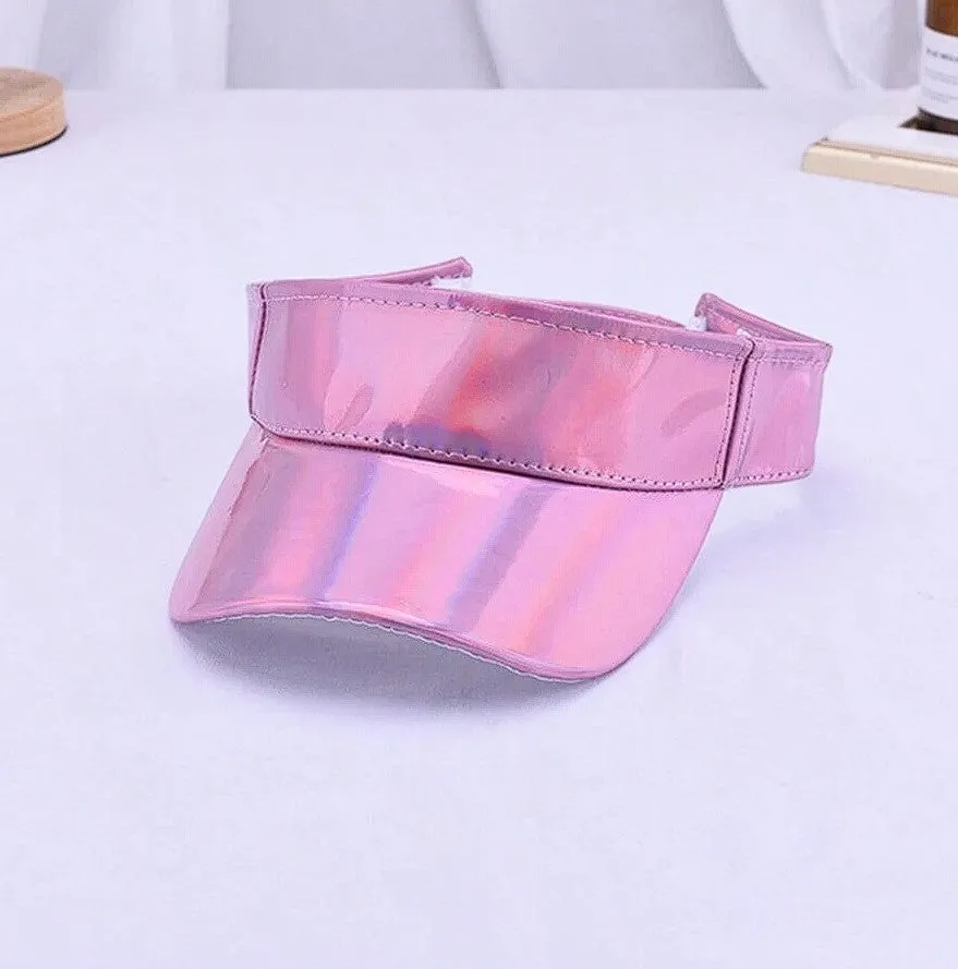 Love Holographic Visor Hats