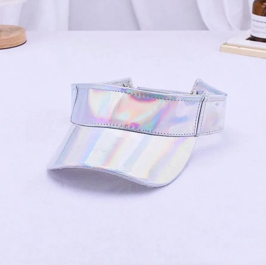 Love Holographic Visor Hats