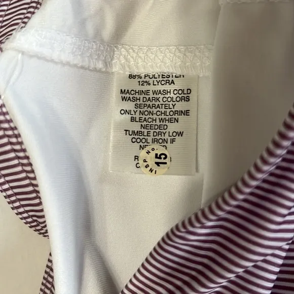 Lucky In Love Architect Stripe Womens Tennis Skort in Dusk Purple Sz M NWT