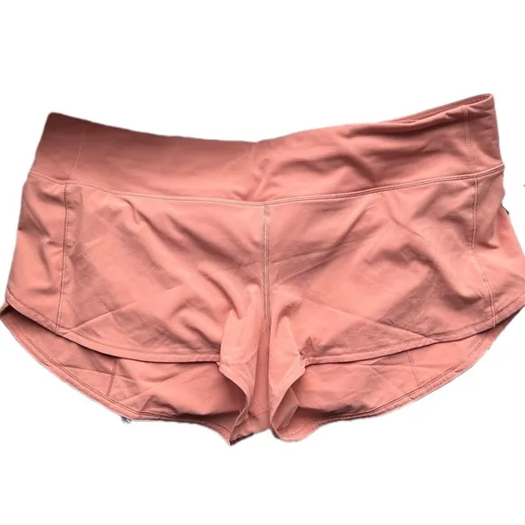Lululemon Speed Up Low-Rise Short 2.5&quot; Pink Savannah Size 12