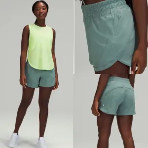 Lululemon Track That Mid-Rise Short 5&quot;Tidewater Teal!