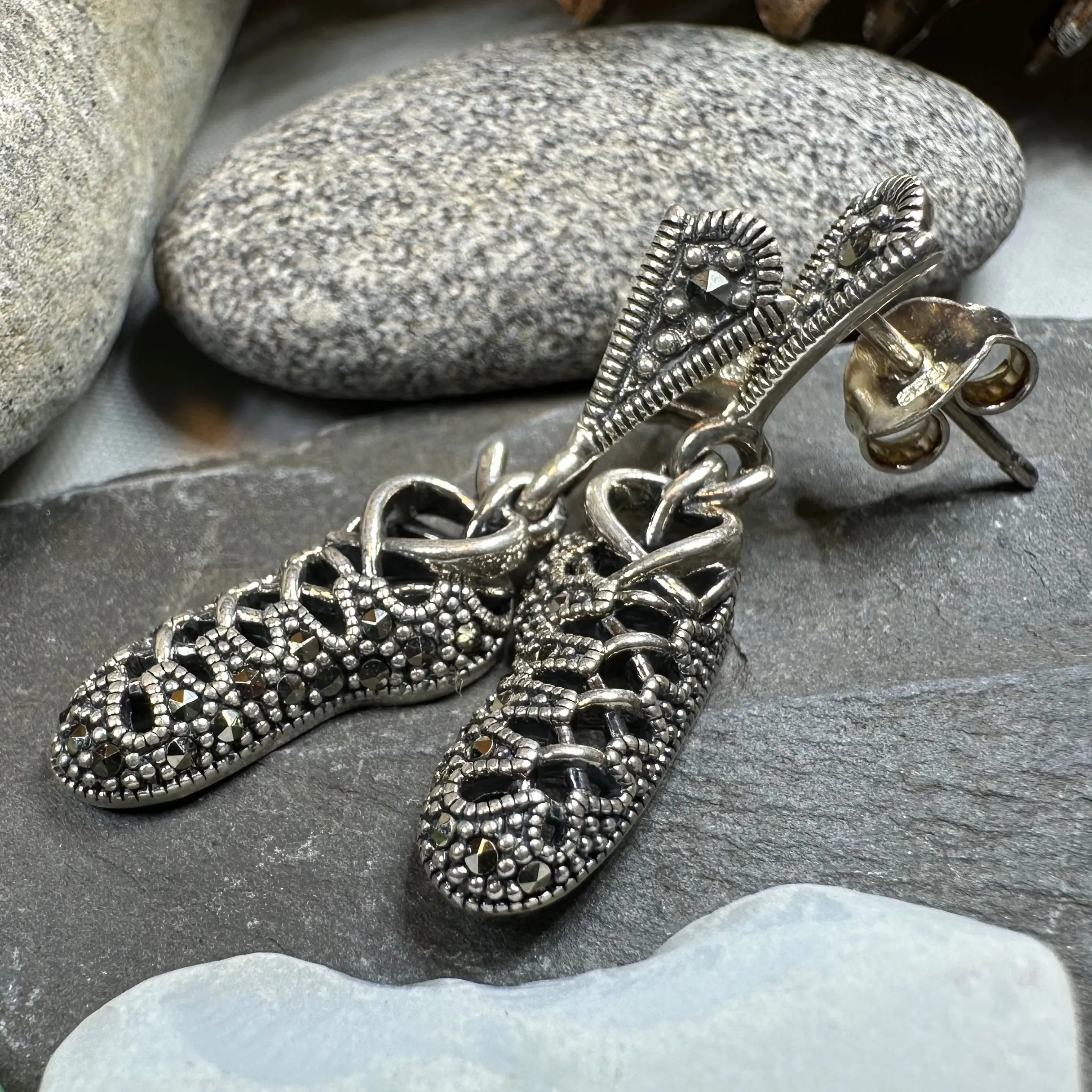 Marcasite Ghillies Irish Dance Earrings