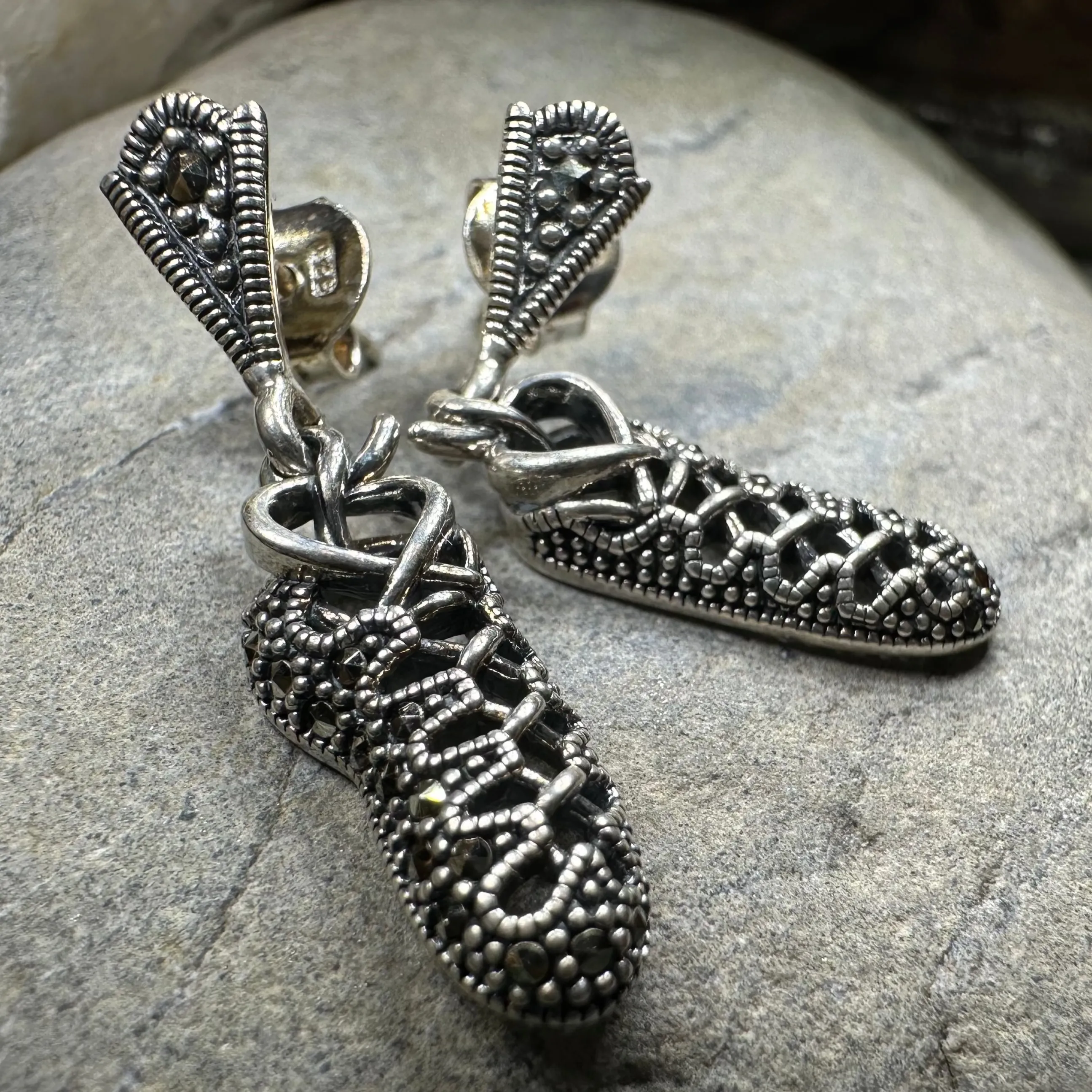 Marcasite Ghillies Irish Dance Earrings