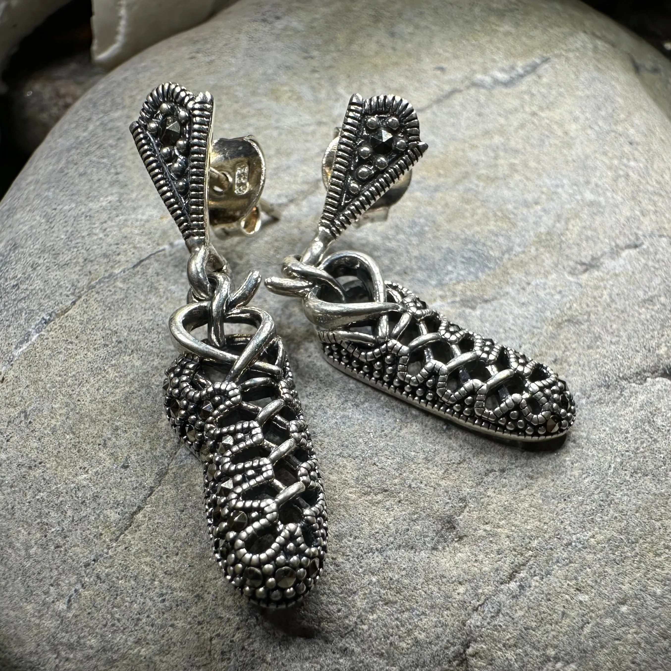 Marcasite Ghillies Irish Dance Earrings