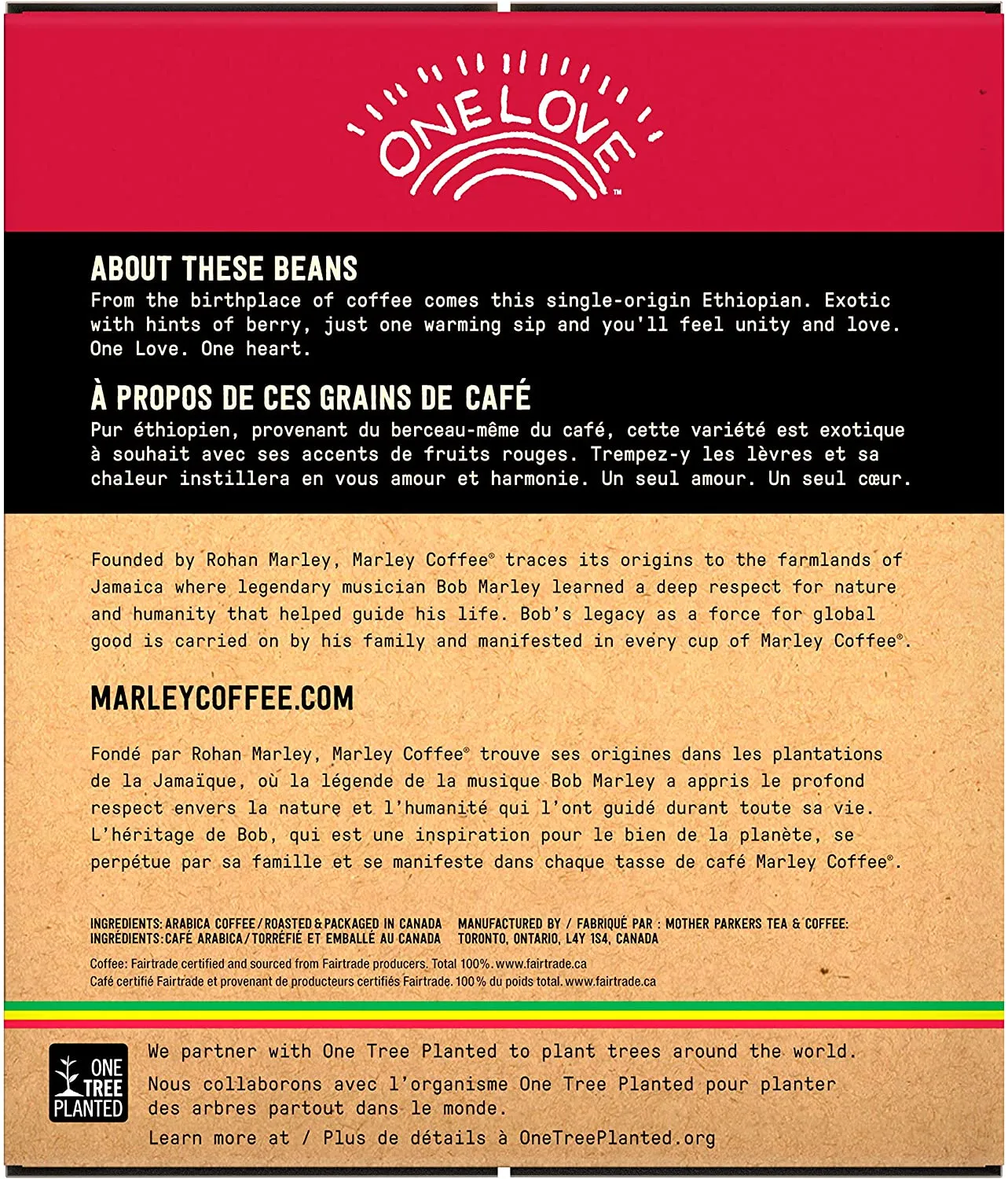 Marley One Love Portion Packs 64 x 2.5oz
