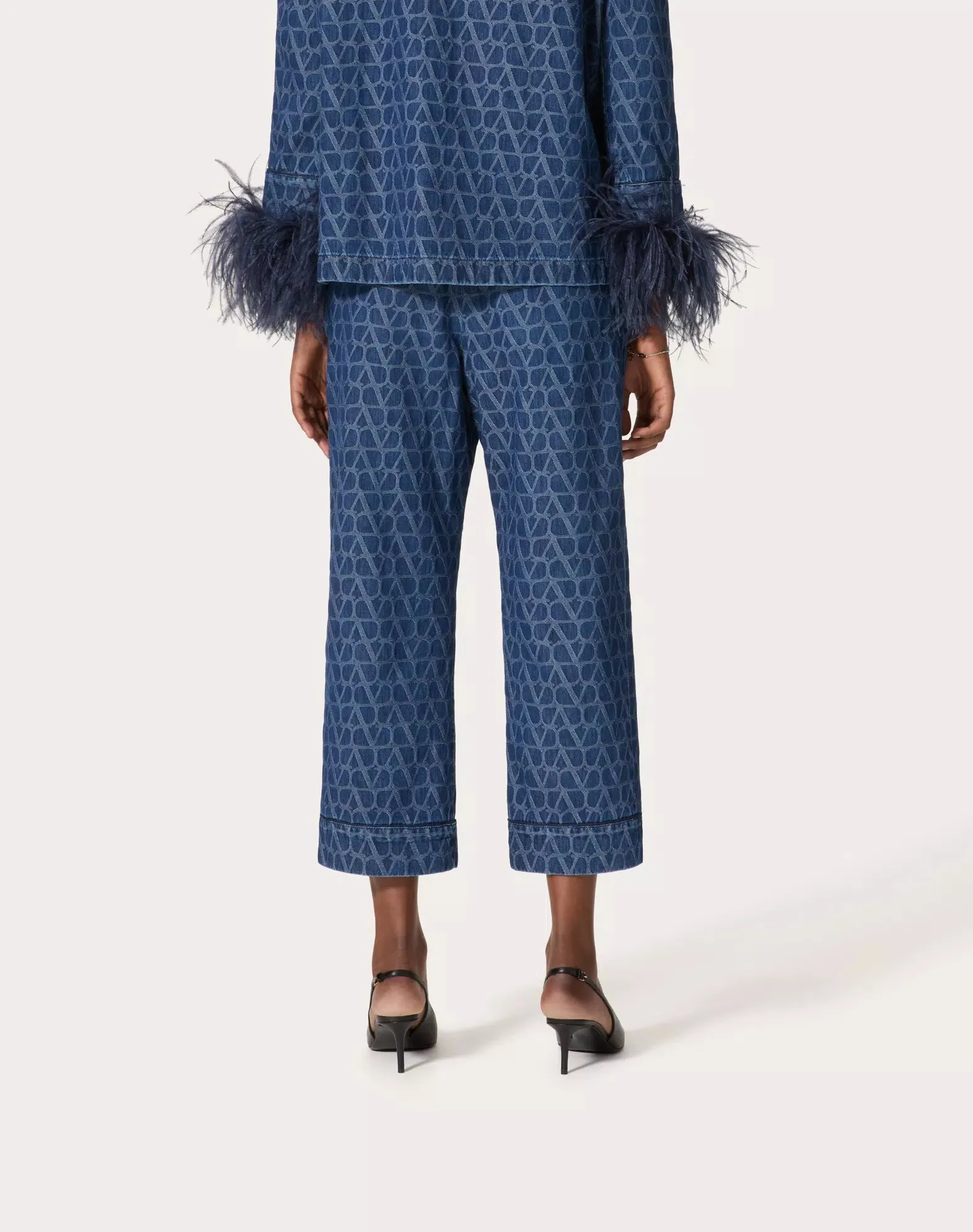 Medium Blue Toile Iconographe Denim Trousers