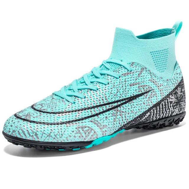 Men High Top Soccer Shoes FG/TF Sneakers