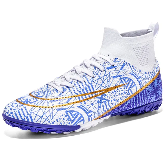 Men High Top Soccer Shoes FG/TF Sneakers