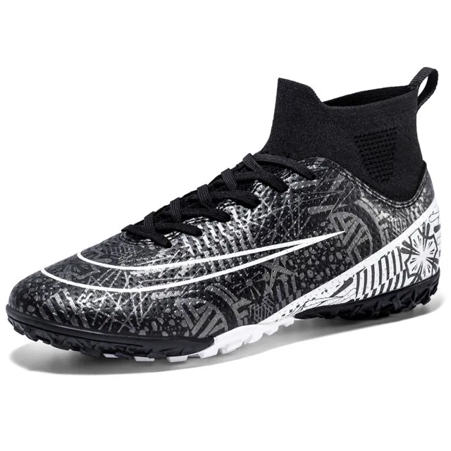 Men High Top Soccer Shoes FG/TF Sneakers