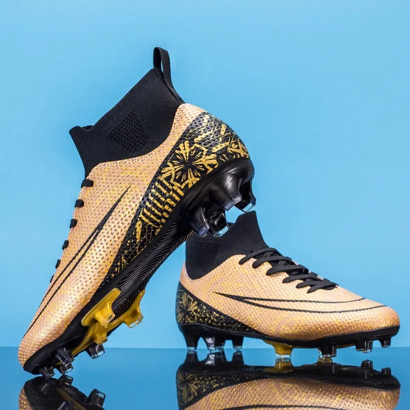 Men High Top Soccer Shoes FG/TF Sneakers